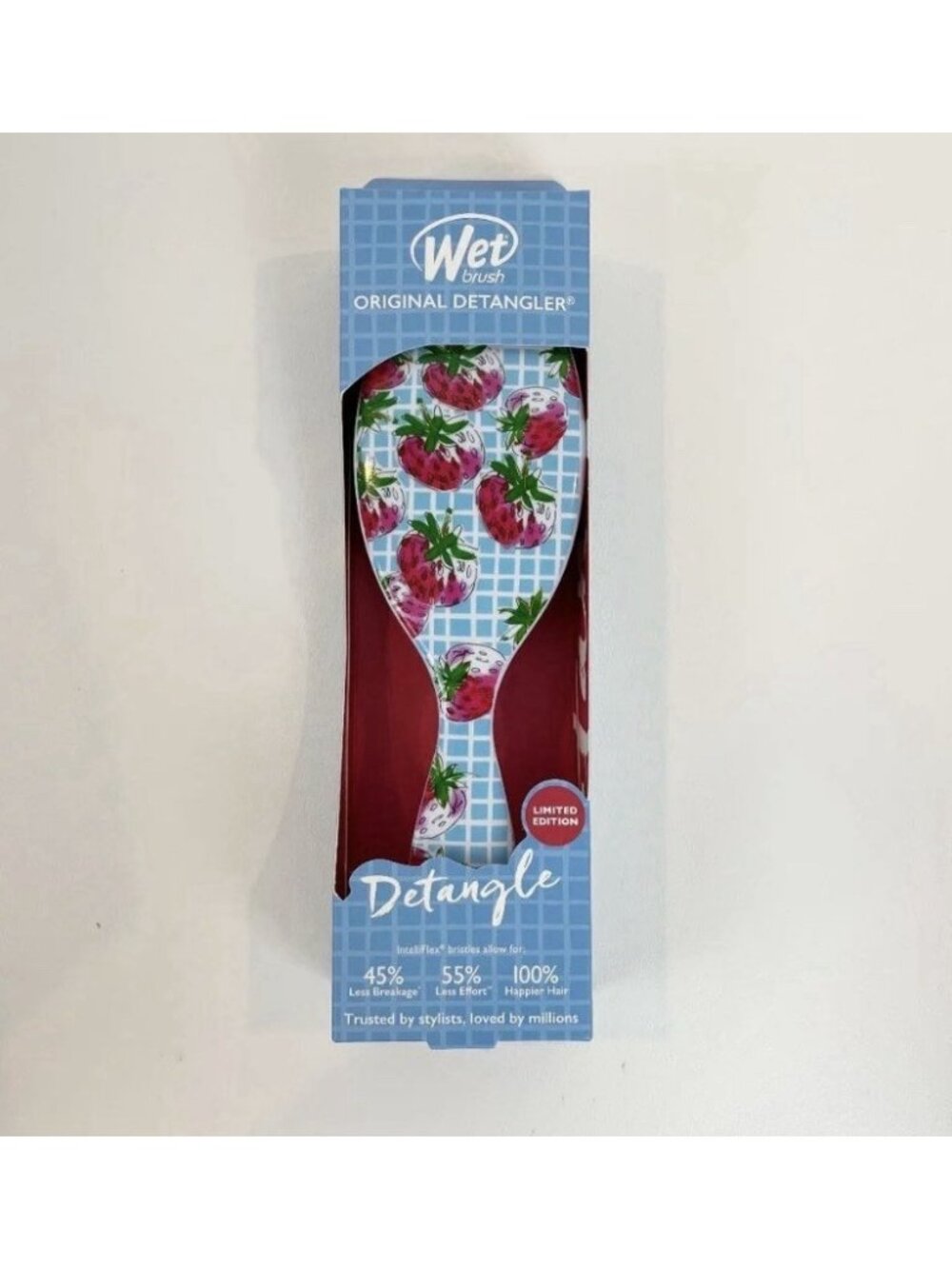 Wet Brush Original Detangler Extra Fruit Strawberry Picnic Limited Edition. New